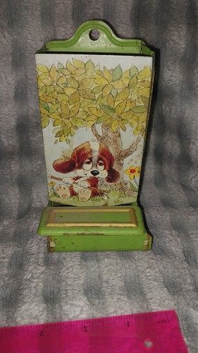 Vintage jasco puppy tin - vintage,